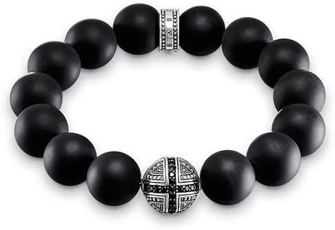 Thomas Sabo Men's Bracelet Cross Rebel at Heart 925 Sterling Silver A1572-705-11